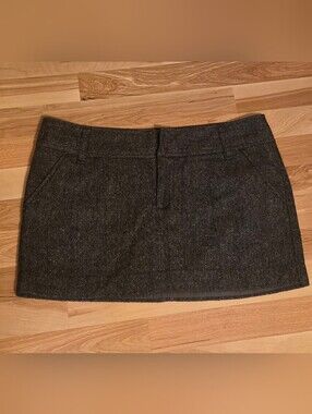 Vintage Y2K American Eagle wool mini skirt Sz 12